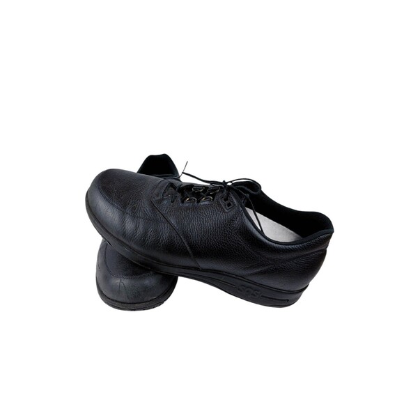 SAS Bout Time Mens 10 W Black Leather EZ Lace Up Comfort Casual Loafer Shoes main image 9